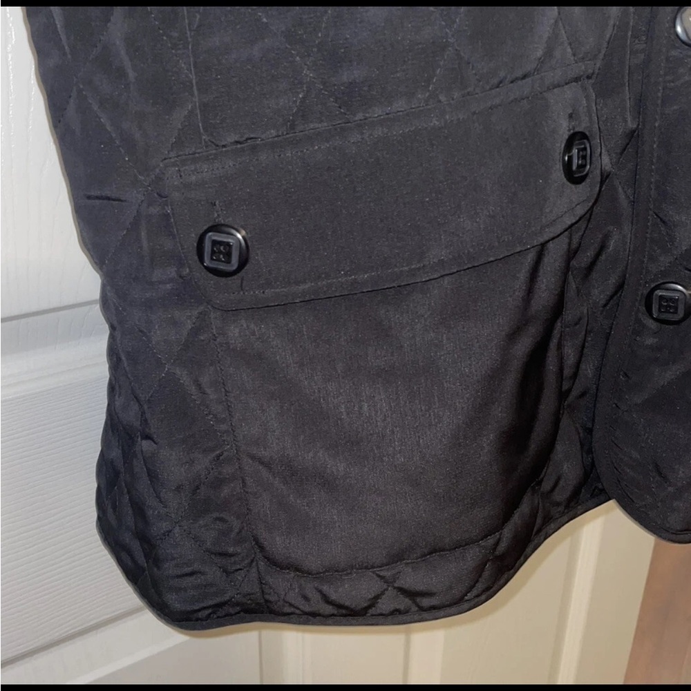 Susan Graver Dark Gray Quilted Puffer Coat - Picture 10 of 12